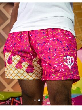 Baseball lifestyle 101 ice cream shorts size small